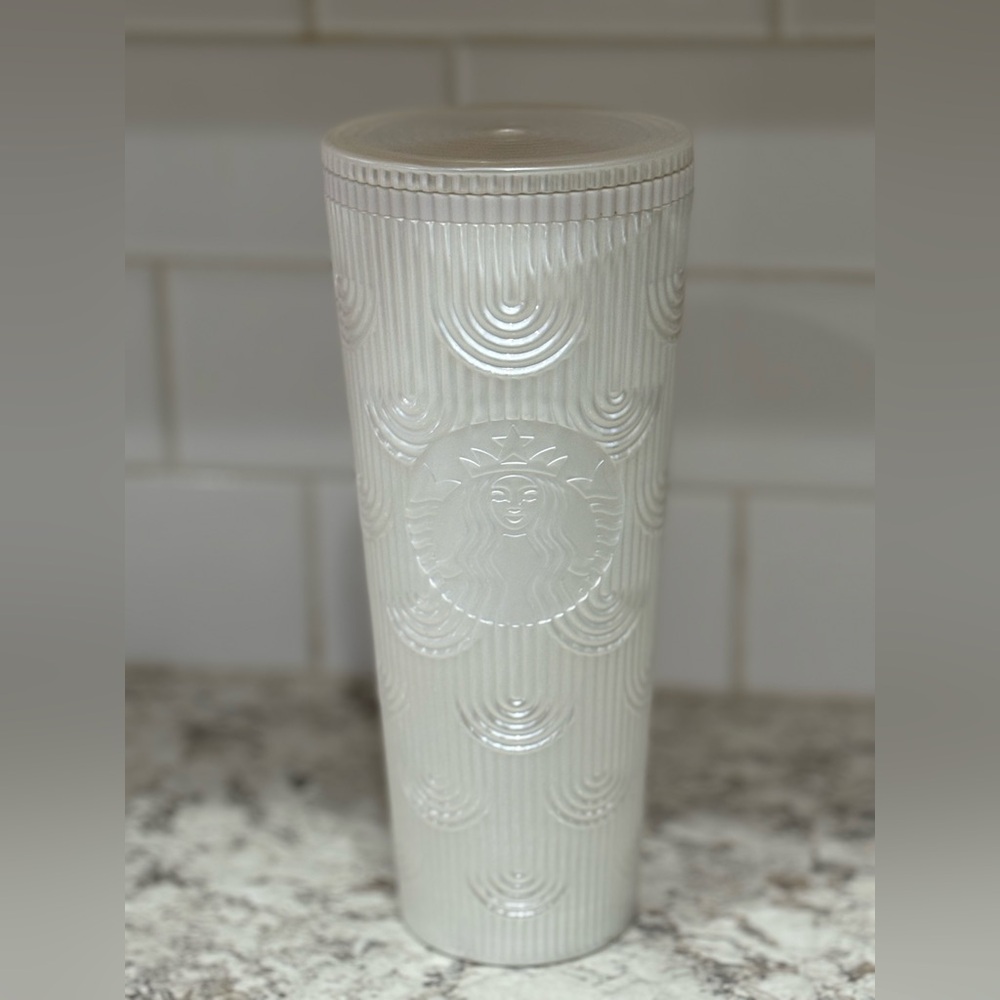 WHITE VENTI STARBUCKS TUMBLER